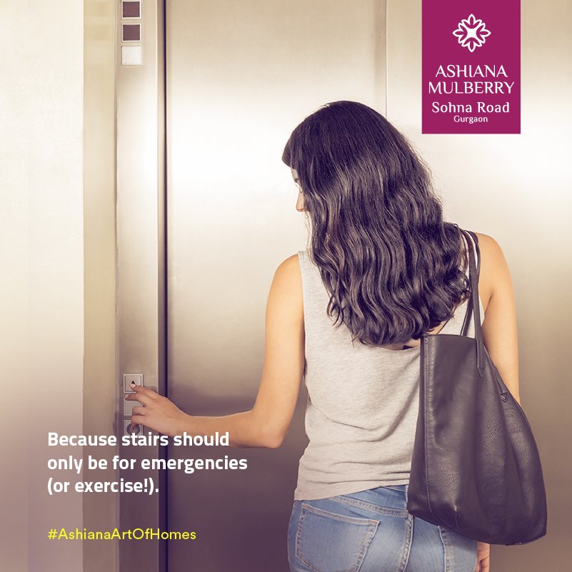 Ashiana Mulberry comes with 13 pax Secure Elevator